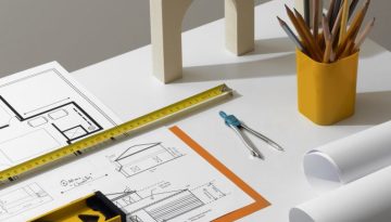 high-angle-measuring-tools-desk-still-life