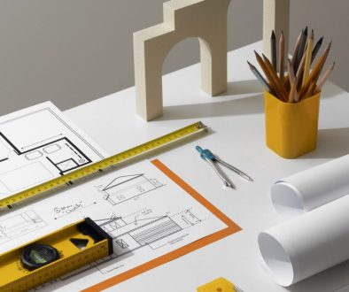 high-angle-measuring-tools-desk-still-life